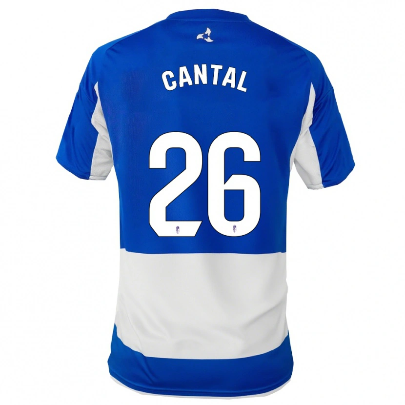 Danxen Hombre Camiseta Paco Cantal #26 Azul Blanco 2ª Equipación 2025/26 La Camisa México