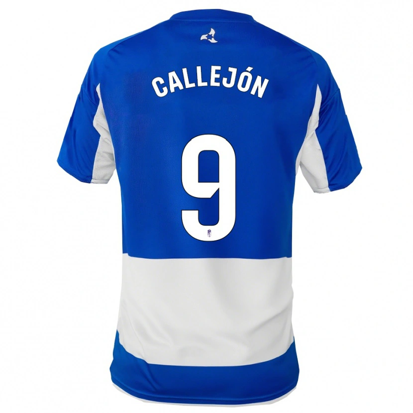 Danxen Hombre Camiseta Jose Callejon #9 Azul Blanco 2ª Equipación 2025/26 La Camisa México
