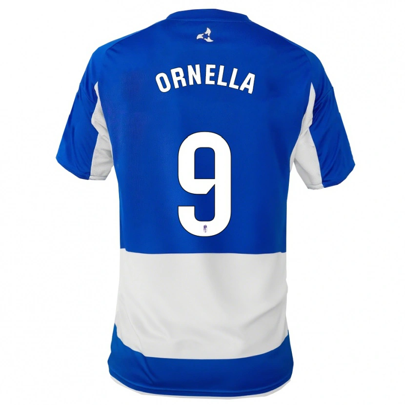 Danxen Hombre Camiseta Ornella María Vignola Cabot #9 Azul Blanco 2ª Equipación 2025/26 La Camisa México