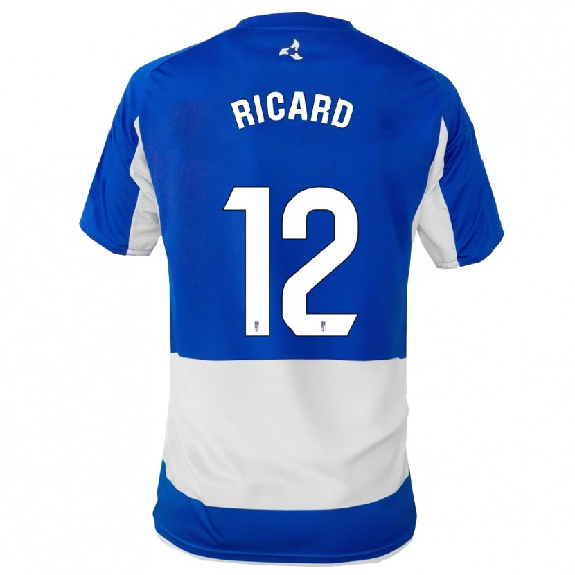 Danxen Hombre Camiseta Ricard Sanchez #12 Azul Blanco 2ª Equipación 2025/26 La Camisa México