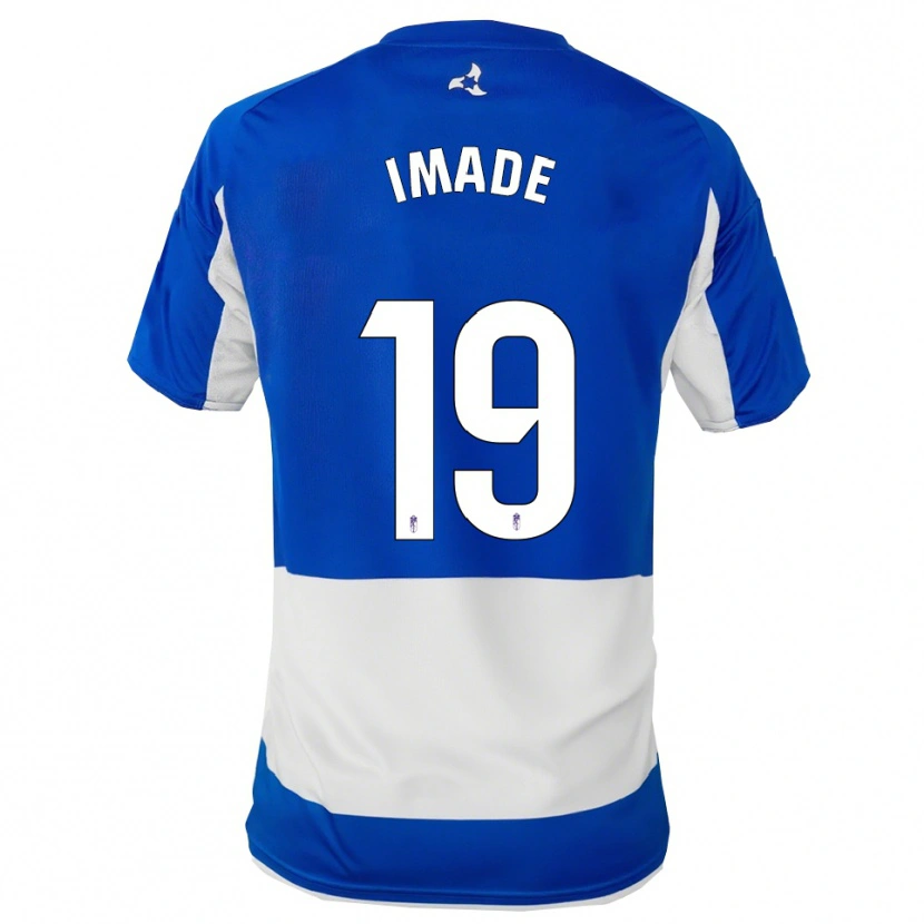 Danxen Hombre Camiseta Edna Imade #19 Azul Blanco 2ª Equipación 2025/26 La Camisa México