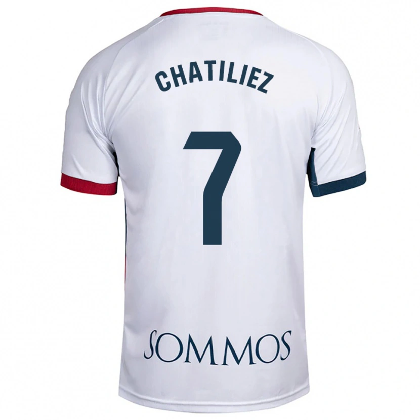 Danxen Hombre Camiseta Willy Chatiliez #7 Blanco Rojo 2ª Equipación 2025/26 La Camisa México