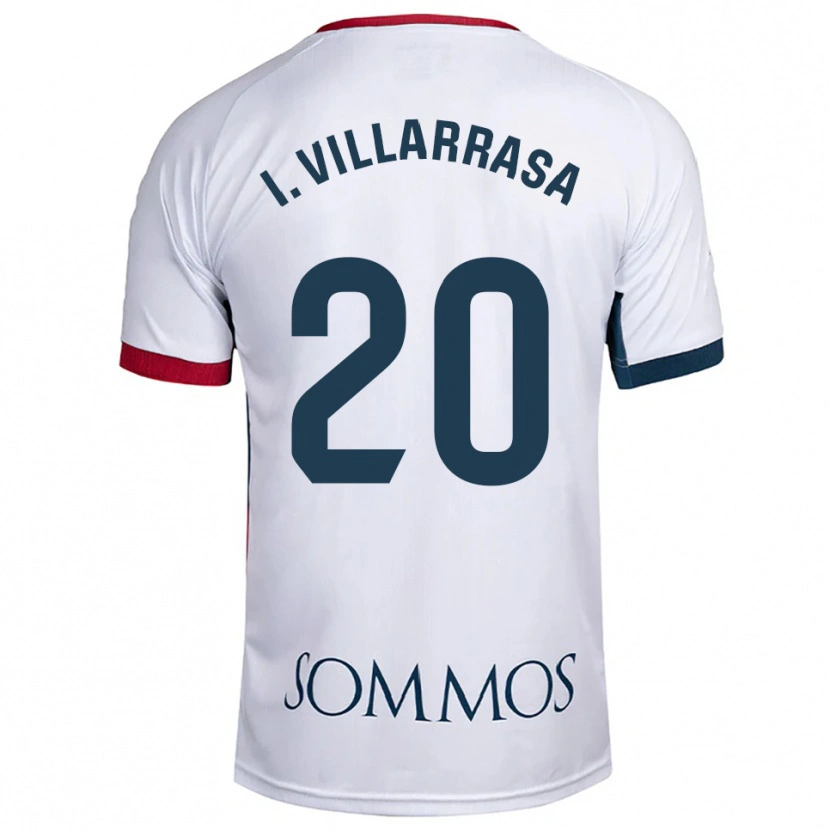 Danxen Hombre Camiseta Ignasi Vilarrasa #20 Blanco Rojo 2ª Equipación 2025/26 La Camisa México