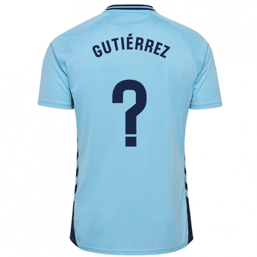Danxen Hombre Camiseta Marco Gutiérrez #0 Celeste 2ª Equipación 2025/26 La Camisa México