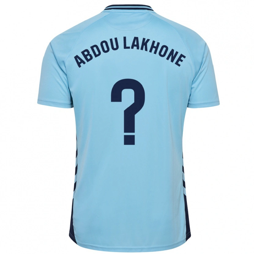 Danxen Hombre Camiseta Pape Abdou Lakhone #0 Celeste 2ª Equipación 2025/26 La Camisa México