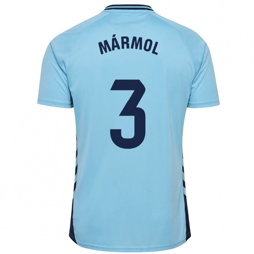 Danxen Hombre Camiseta Mika Mármol #3 Celeste 2ª Equipación 2025/26 La Camisa México