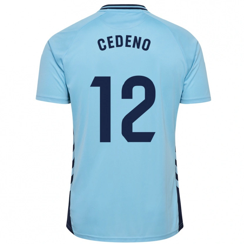 Danxen Hombre Camiseta Edward Cedeño #12 Celeste 2ª Equipación 2025/26 La Camisa México