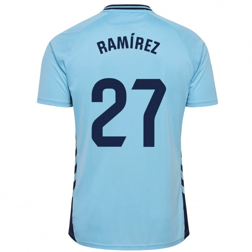Danxen Hombre Camiseta Kirian Ramírez #27 Celeste 2ª Equipación 2025/26 La Camisa México