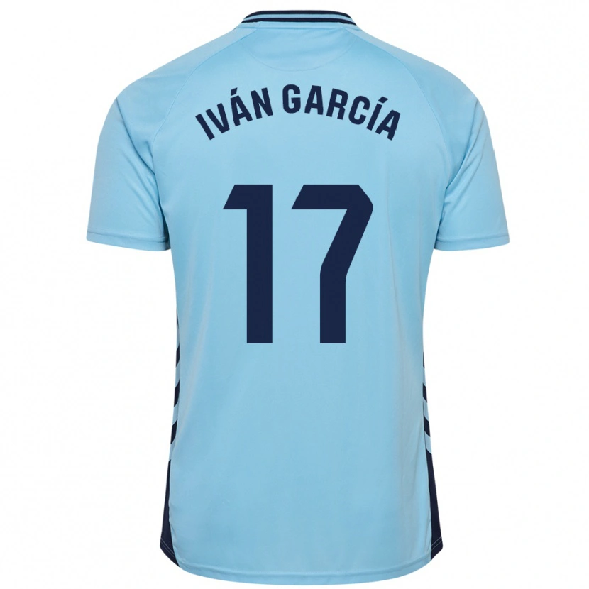 Danxen Hombre Camiseta Iván García #17 Celeste 2ª Equipación 2025/26 La Camisa México