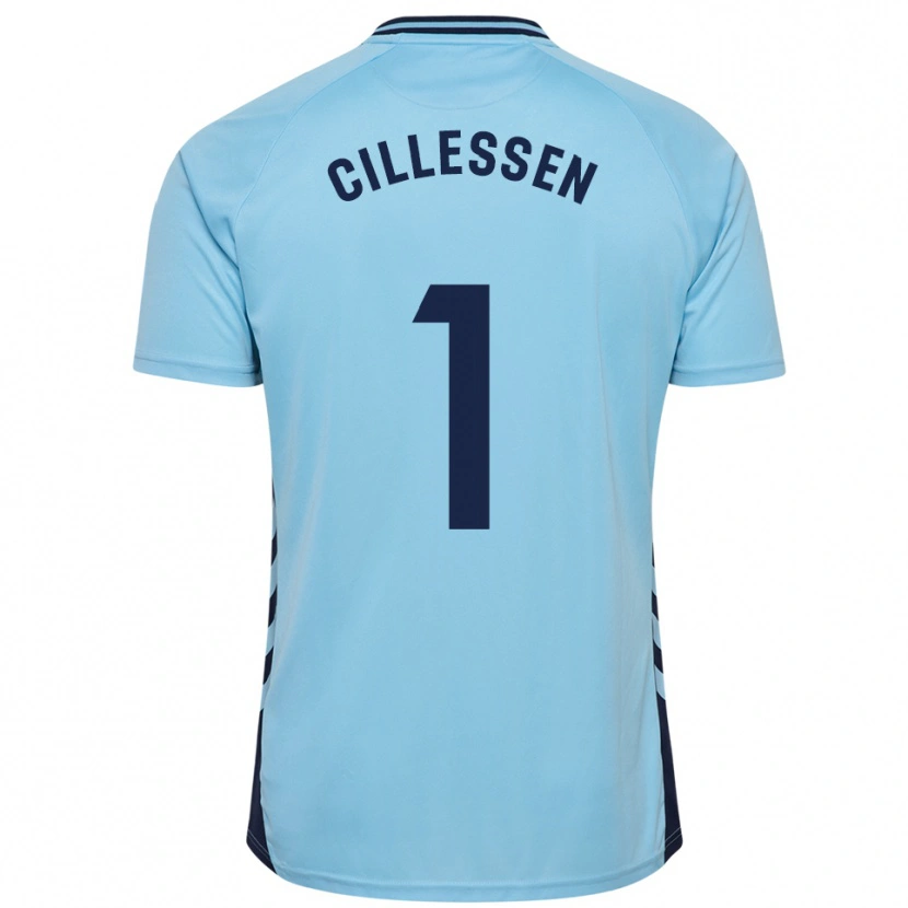 Danxen Hombre Camiseta Jasper Cillessen #1 Celeste 2ª Equipación 2025/26 La Camisa México