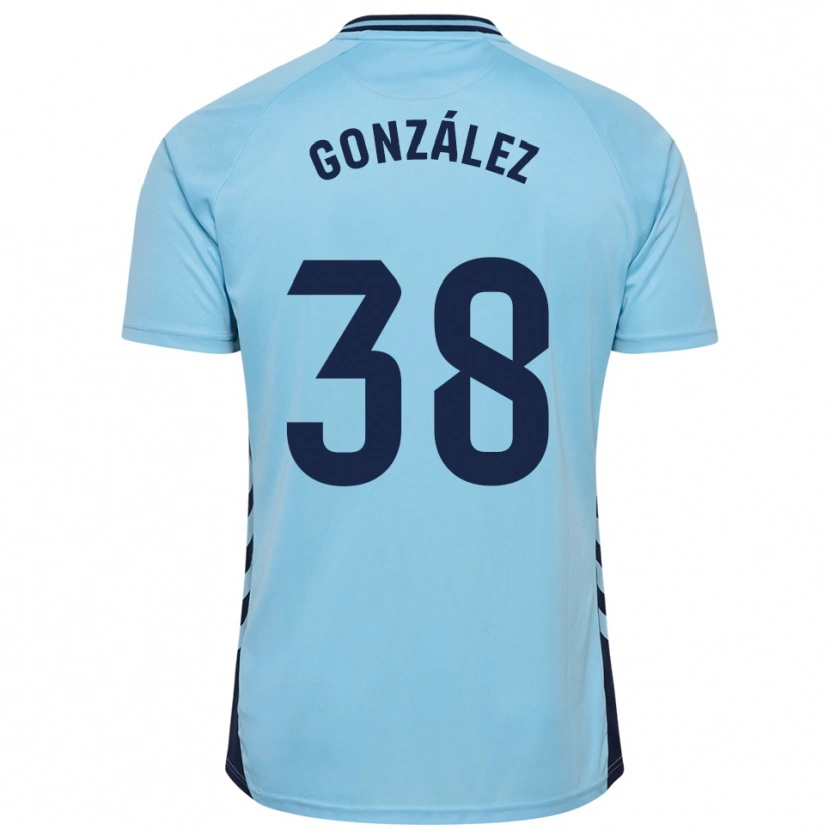 Danxen Hombre Camiseta Josito González #38 Celeste 2ª Equipación 2025/26 La Camisa México