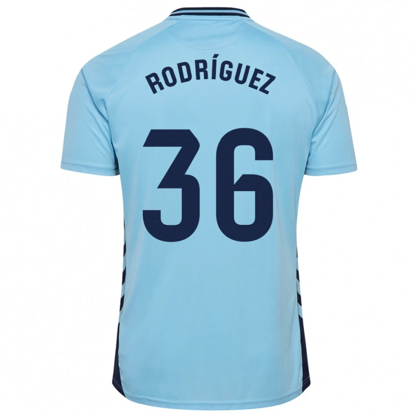 Danxen Hombre Camiseta Arturo Rodríguez #36 Celeste 2ª Equipación 2025/26 La Camisa México