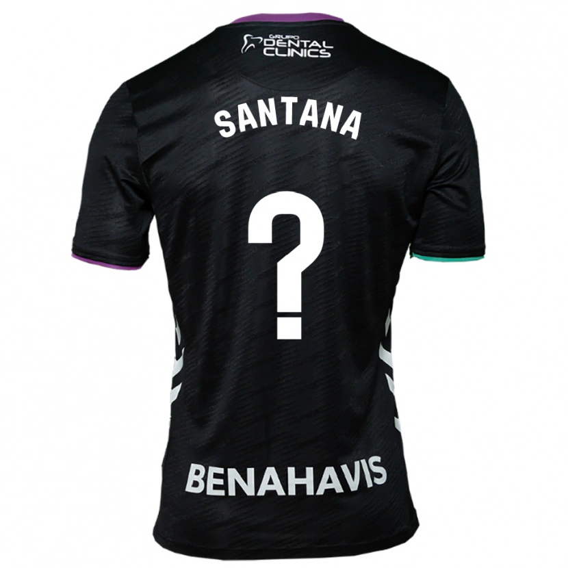 Danxen Hombre Camiseta Vinícius Santana #0 Negro Morado Verde 2ª Equipación 2025/26 La Camisa México