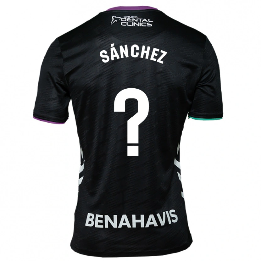 Danxen Hombre Camiseta Álvaro Sánchez #0 Negro Morado Verde 2ª Equipación 2025/26 La Camisa México