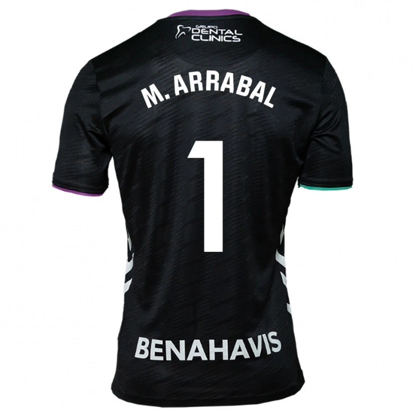 Danxen Hombre Camiseta María Arrabal Martin #1 Negro Morado Verde 2ª Equipación 2025/26 La Camisa México