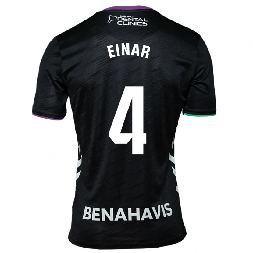Danxen Hombre Camiseta Einar Galilea #4 Negro Morado Verde 2ª Equipación 2025/26 La Camisa México