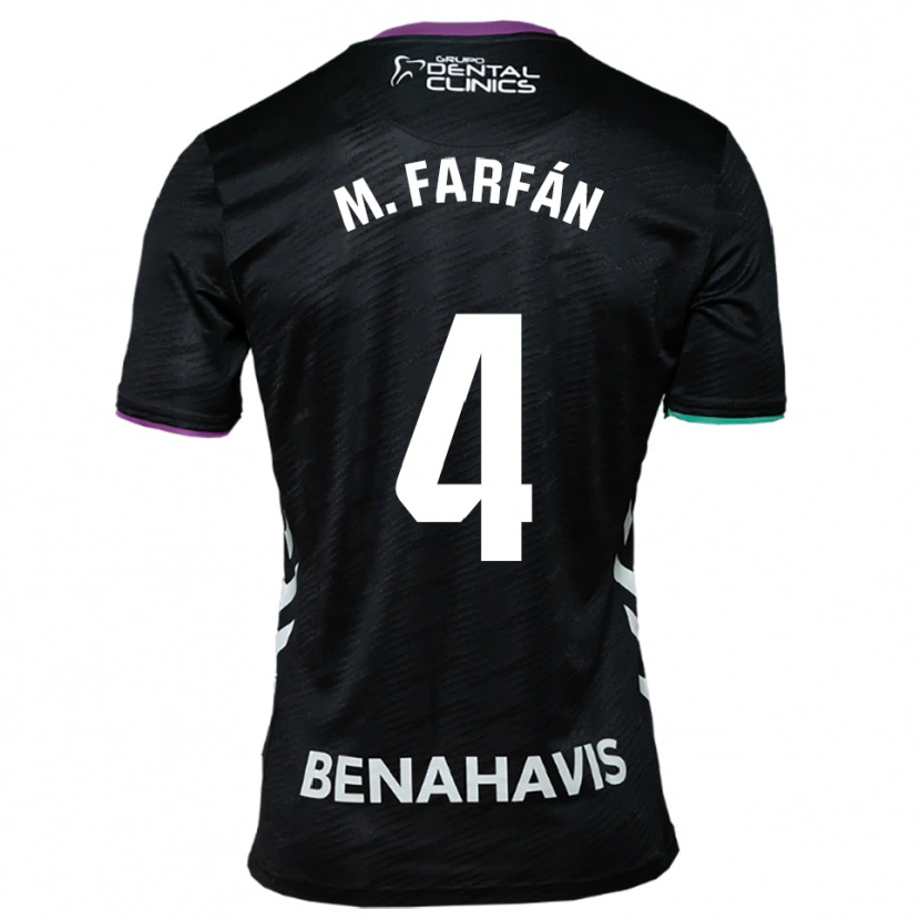Danxen Hombre Camiseta María Farfán Hidalgo #4 Negro Morado Verde 2ª Equipación 2025/26 La Camisa México