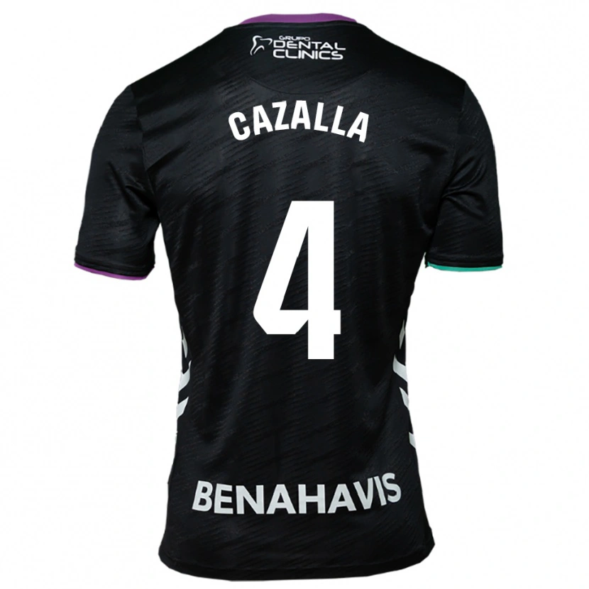 Danxen Hombre Camiseta Marta Cazalla #4 Negro Morado Verde 2ª Equipación 2025/26 La Camisa México