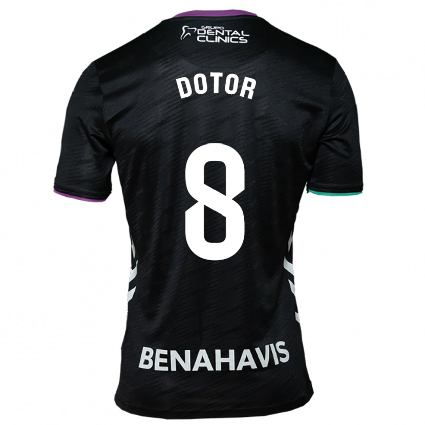 Danxen Hombre Camiseta Carlos Dotor #8 Negro Morado Verde 2ª Equipación 2025/26 La Camisa México
