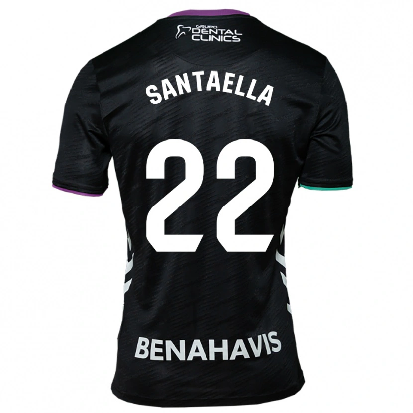 Danxen Hombre Camiseta Miguel Santaella #22 Negro Morado Verde 2ª Equipación 2025/26 La Camisa México