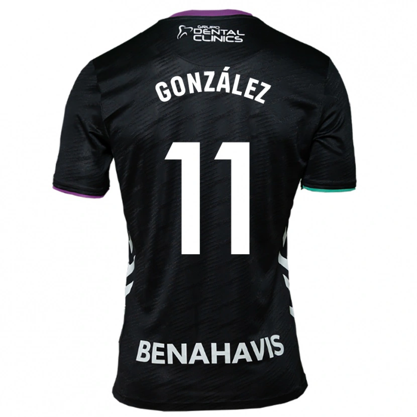 Danxen Hombre Camiseta Óscar González #11 Negro Morado Verde 2ª Equipación 2025/26 La Camisa México