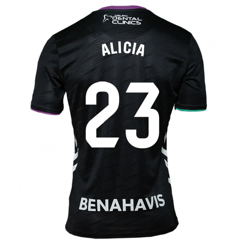 Danxen Hombre Camiseta Alicia Martínez Quiles #23 Negro Morado Verde 2ª Equipación 2025/26 La Camisa México