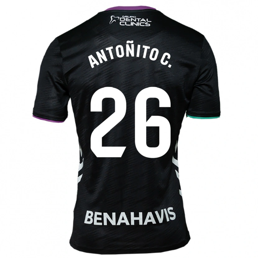 Danxen Hombre Camiseta Antonio Cordero #26 Negro Morado Verde 2ª Equipación 2025/26 La Camisa México