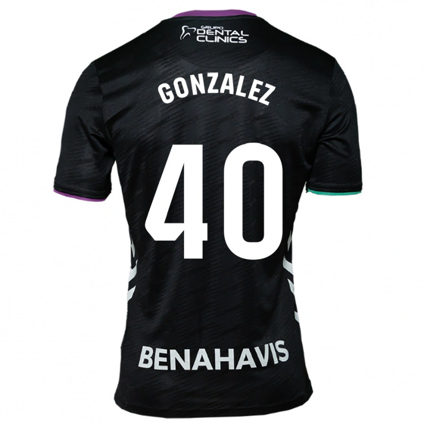 Danxen Hombre Camiseta Carol González #40 Negro Morado Verde 2ª Equipación 2025/26 La Camisa México