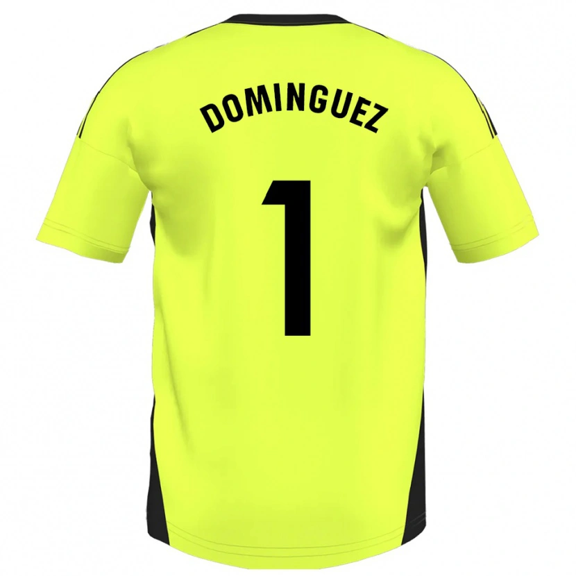 Danxen Hombre Camiseta Iago Domínguez #1 Amarillo Fluorescente 2ª Equipación 2025/26 La Camisa México