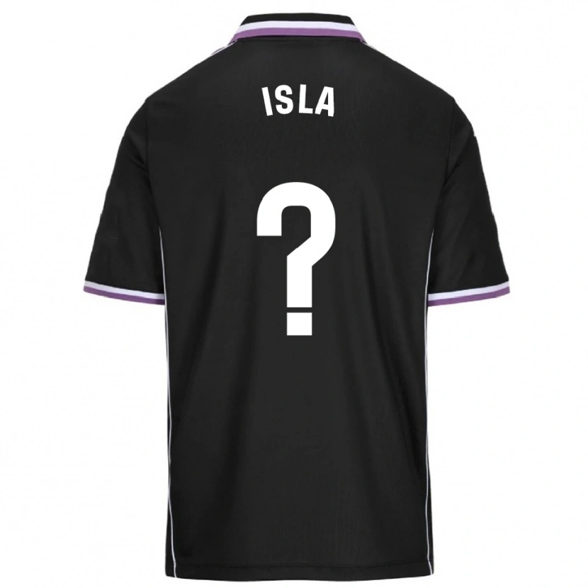 Danxen Hombre Camiseta Cristian Isla #0 Morado Negro 2ª Equipación 2025/26 La Camisa México