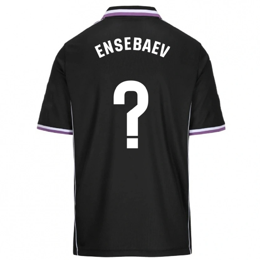 Danxen Hombre Camiseta Mokhammed Ensebaev #0 Morado Negro 2ª Equipación 2025/26 La Camisa México