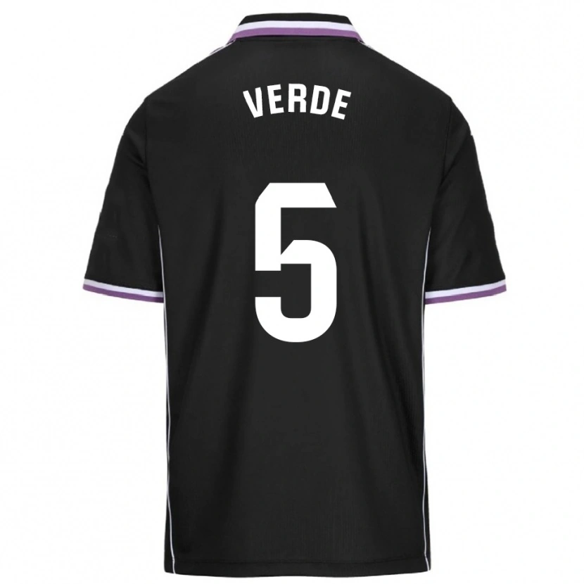 Danxen Hombre Camiseta Adrián Verde #5 Morado Negro 2ª Equipación 2025/26 La Camisa México