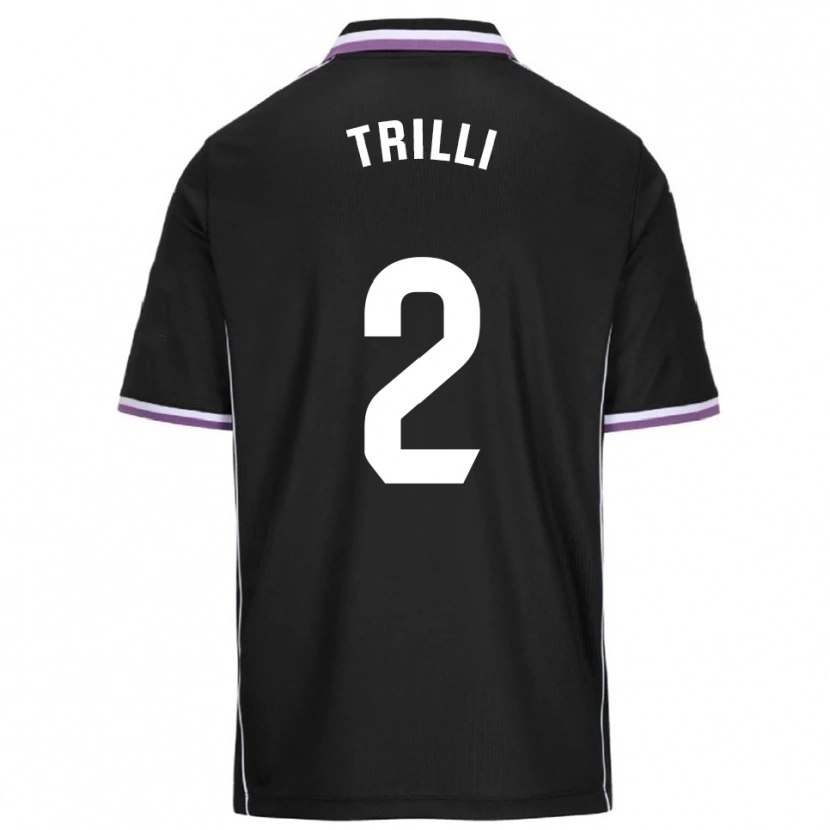 Danxen Hombre Camiseta Trilli #2 Morado Negro 2ª Equipación 2025/26 La Camisa México