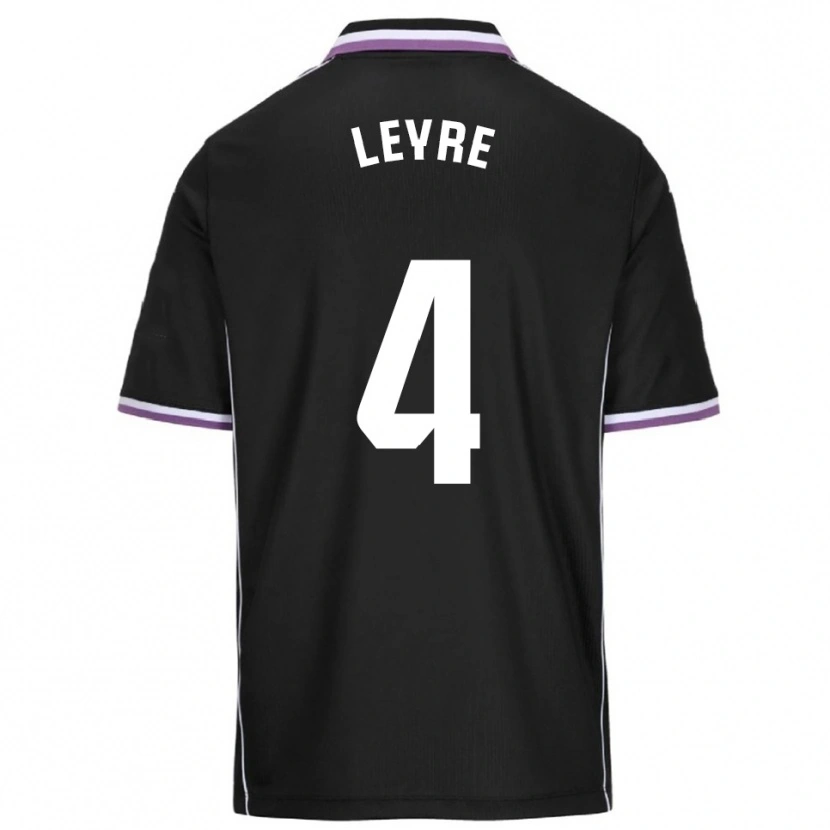 Danxen Hombre Camiseta Leyre Casado Ortega #4 Morado Negro 2ª Equipación 2025/26 La Camisa México