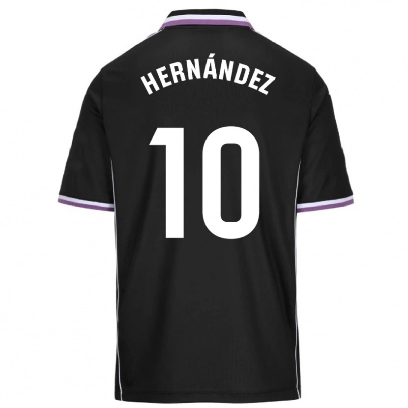Danxen Hombre Camiseta Celia Hernández Cordero #10 Morado Negro 2ª Equipación 2025/26 La Camisa México