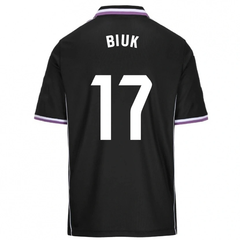 Danxen Hombre Camiseta Stipe Biuk #17 Morado Negro 2ª Equipación 2025/26 La Camisa México