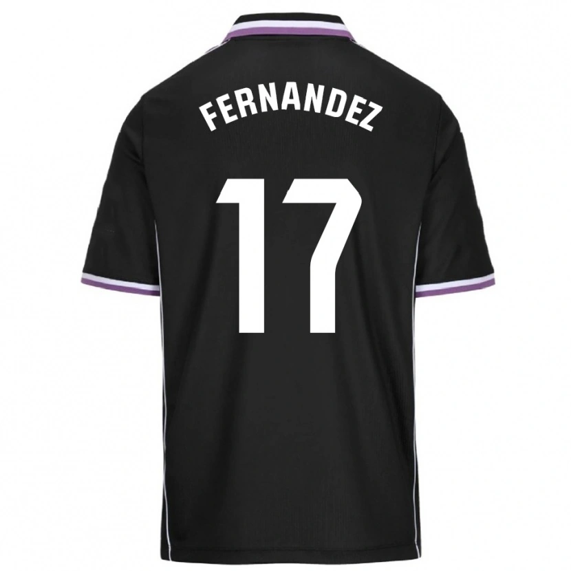 Danxen Hombre Camiseta Dani Fernández #17 Morado Negro 2ª Equipación 2025/26 La Camisa México