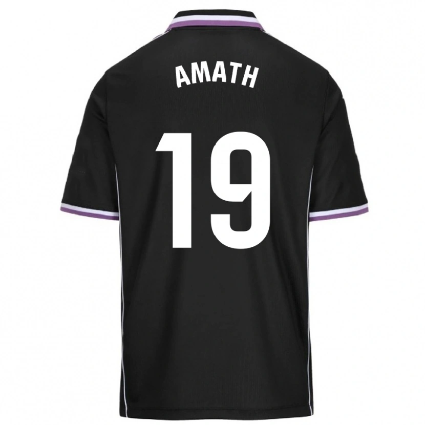 Danxen Hombre Camiseta Amath Ndiaye #19 Morado Negro 2ª Equipación 2025/26 La Camisa México