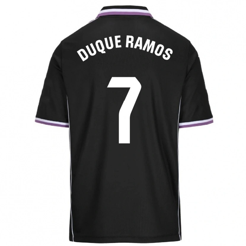 Danxen Hombre Camiseta Carmen Duque Ramos #7 Morado Negro 2ª Equipación 2025/26 La Camisa México