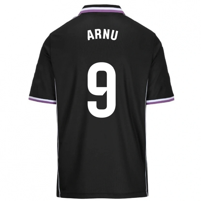 Danxen Hombre Camiseta Adrián Arnu #9 Morado Negro 2ª Equipación 2025/26 La Camisa México