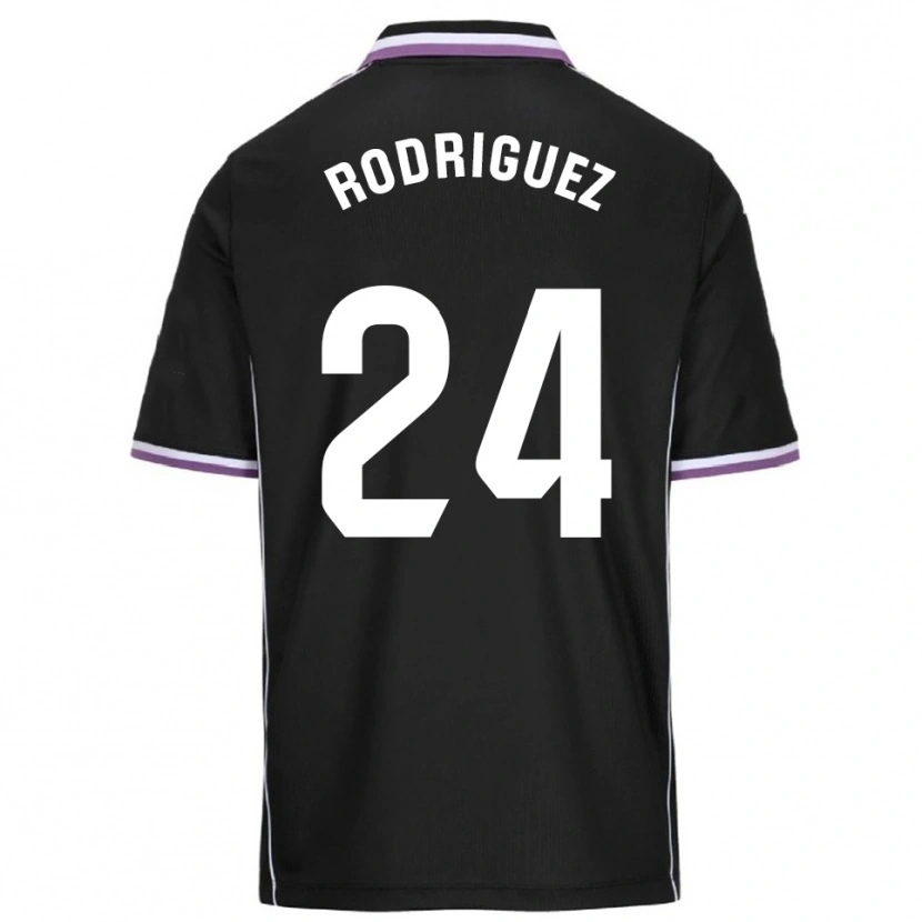 Danxen Hombre Camiseta Yago Rodríguez #24 Morado Negro 2ª Equipación 2025/26 La Camisa México