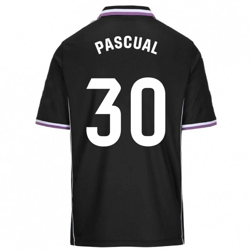 Danxen Hombre Camiseta Adrián Pascual #30 Morado Negro 2ª Equipación 2025/26 La Camisa México