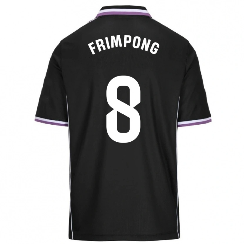 Danxen Hombre Camiseta Eugene Frimpong #8 Morado Negro 2ª Equipación 2025/26 La Camisa México