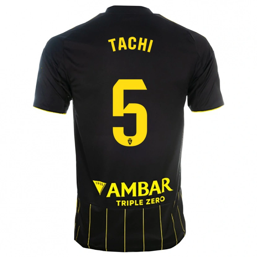 Danxen Hombre Camiseta Tachi #5 Negro Amarillo 2ª Equipación 2025/26 La Camisa México