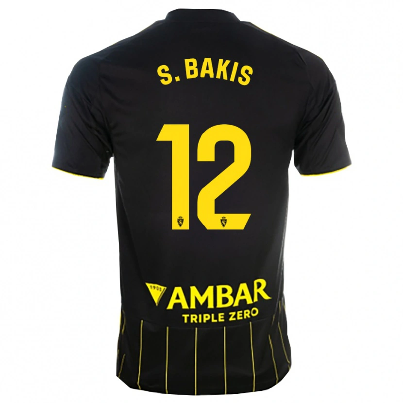 Danxen Hombre Camiseta Sinan Bakış #12 Negro Amarillo 2ª Equipación 2025/26 La Camisa México