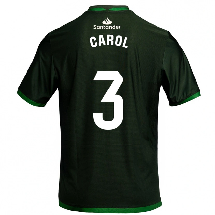 Danxen Hombre Camiseta Carolina Hernández Fernández #3 Verde Oscuro 2ª Equipación 2025/26 La Camisa México