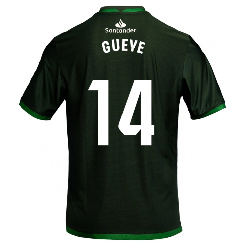 Danxen Hombre Camiseta Maguette Gueye #14 Verde Oscuro 2ª Equipación 2025/26 La Camisa México