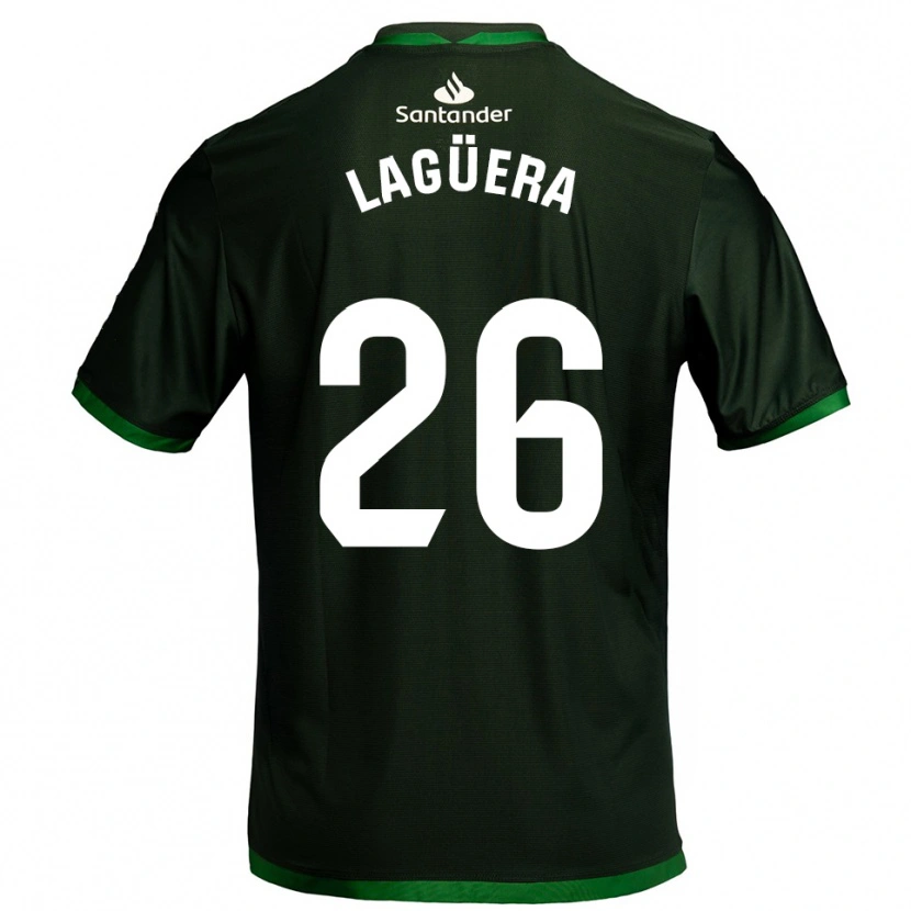 Danxen Hombre Camiseta Christian Lagüera #26 Verde Oscuro 2ª Equipación 2025/26 La Camisa México