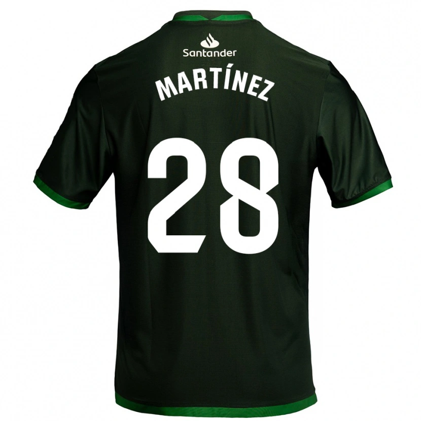 Danxen Hombre Camiseta Sergio Martínez #28 Verde Oscuro 2ª Equipación 2025/26 La Camisa México