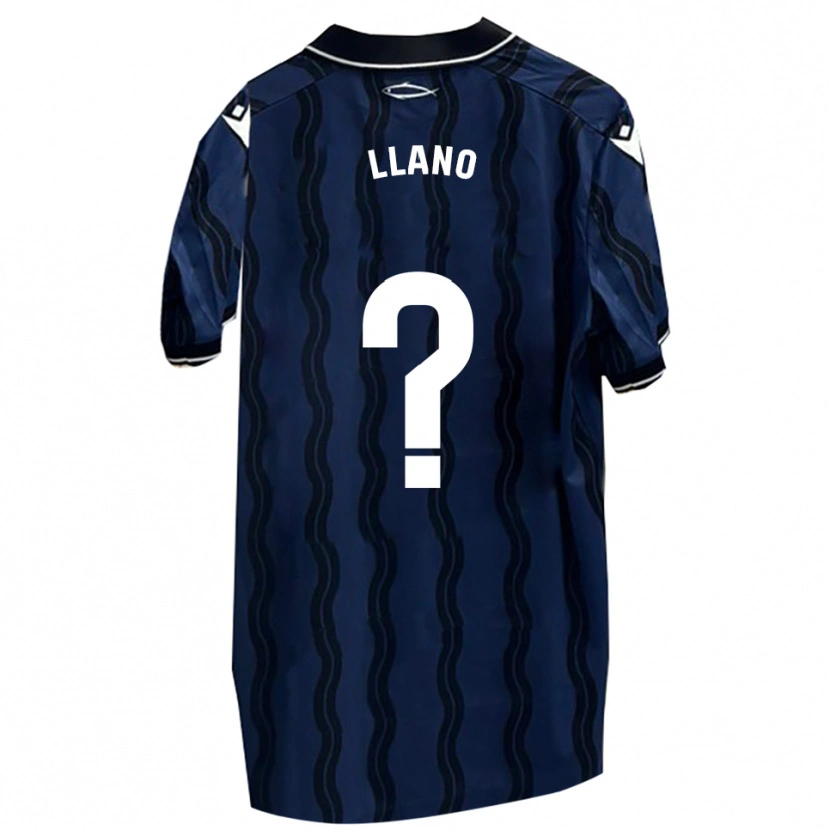 Danxen Hombre Camiseta Guillermo Llano #0 Azul Oscuro Negro 2ª Equipación 2025/26 La Camisa México